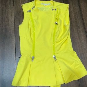 Veronica Beard Yellow Vest/Top sz 4